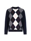 Apc A.p.c. Diamond Pattern Crewneck Sweater In Multi