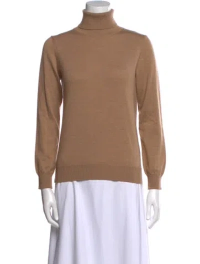 Pre-owned Apc Virgin Wool Turtleneck Sweater In Brown