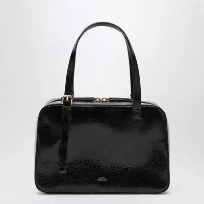 Apc A.p.c. Virginia Black Leather Box Bag Women