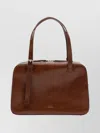 Apc A.p.c. Virginia Box Bag Coffee Color In Leather Women In Brown