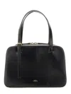 Apc Black Shoulder Bag With Versatile Carrying Options In Black