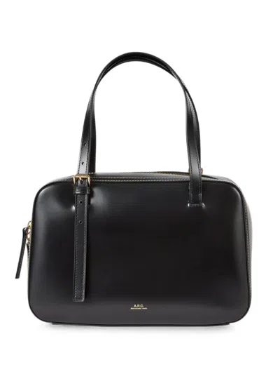 A.p.c. Virginie Box Bag In Black