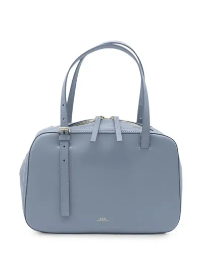 A.p.c. Virginie Box Bag In Gray