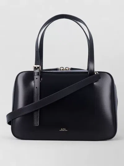 Apc Virginie Box Crossbody And Satchel Bag In Black