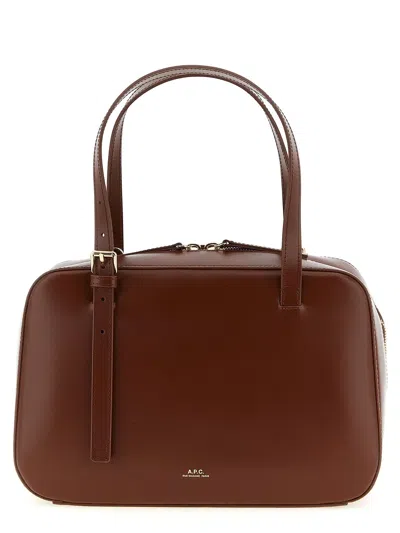 A.p.c. Brown Virginie Small Satchel