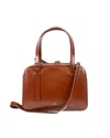 Apc Virginie Box Handbag Nut Brown In Red