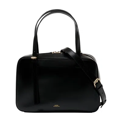 A.p.c. Virginie Box Purse In Black