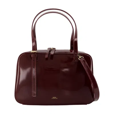 A.p.c. Virginie Box Purse -  - Leather - Burgundy