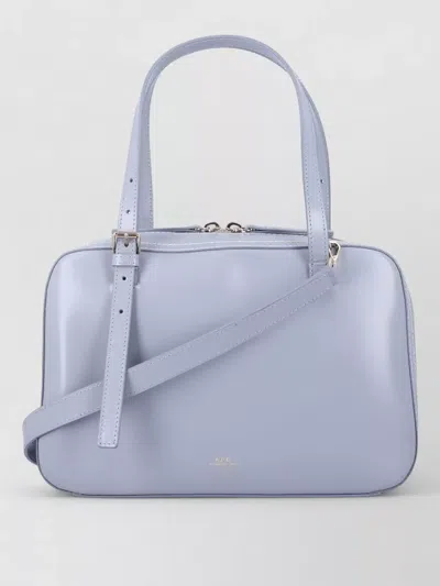 A.p.c. Virginie Box Shoulder Bag Top Handle Strap In Red