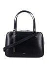 Apc A.p.c. Black Shoulder Bag With Versatile Carrying Options In Black