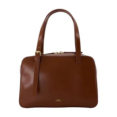 Apc A.p.c. Virginie Crossbody In Brown