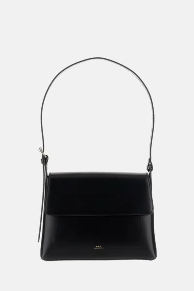 Apc Virginie Flap Bag In Black