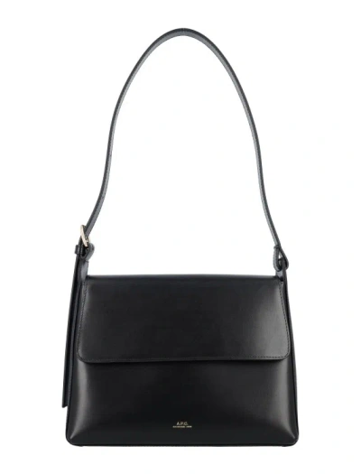 Apc Black Virginie Flap Bag