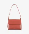 Apc A.p.c. Virginie Logo Printed Shoulder Bag In Gak - Cherry