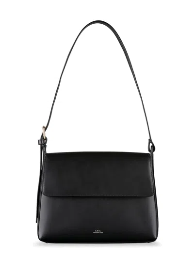 Apc Virginie Flap Leather Shoulder Bag