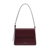 Apc A.p.c. Virginie Flap Shoulder Bag In Burgundy