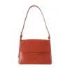 Apc A.p.c. Virginie Logo Printed Shoulder Bag In Red