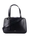 Apc A.p.c. Black Shoulder Bag With Versatile Carrying Options In Black