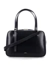 Apc A.p.c. Black Shoulder Bag With Versatile Carrying Options In Black