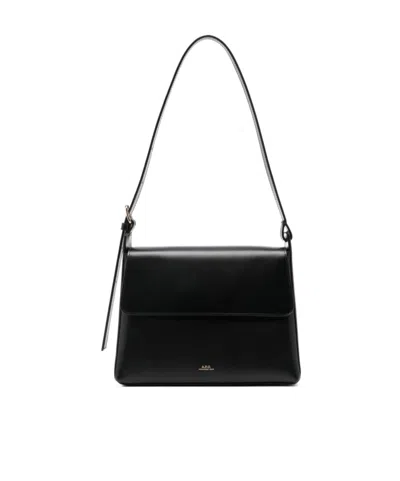 APC A.P.C. VIRGINIE LOGO PRINTED SHOULDER BAG