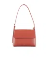 Apc A.p.c. Virginie Logo Printed Shoulder Bag In Orange