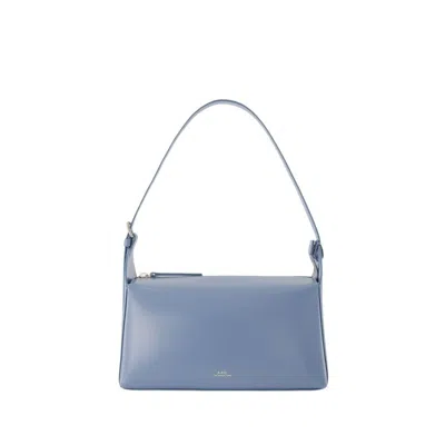 Apc Virginie Shoulder Bag - Leather - Blue
