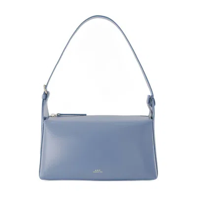 Apc A.p.c. Virginie Shoulder Bag In Blue