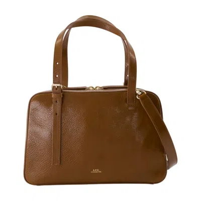 Apc A.p.c. Virginie Shoulder Bag In Brown