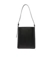 Apc 'virginie' Black Bucket Bag With Shoulder Strap And Top Adjustable Handle In Leather Woman In Black