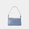 Apc A.p.c. Virginie Shoulder Bag - Leather - Blue In Blue