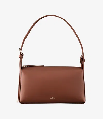Apc Virginie Shoulder Bag One Size Hazelnut In Brown