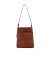 Apc Adjustable Shoulder Strap Logo Shoulder Bag In Brown