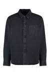 Apc Black Vittorio Denim Shirt In Black