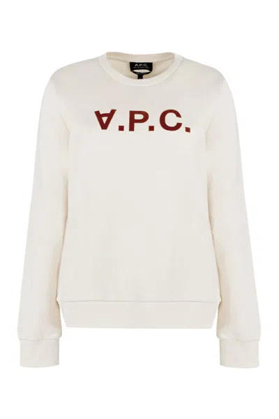 APC A.P.C. VIVA LOGO DETAIL COTTON SWEATSHIRT