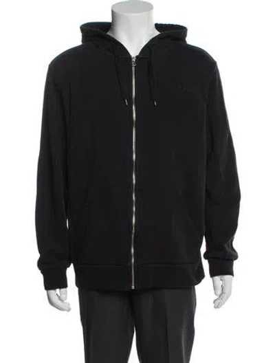 Pre-owned Apc V-neck Long Sleeve Hoodie In Blue