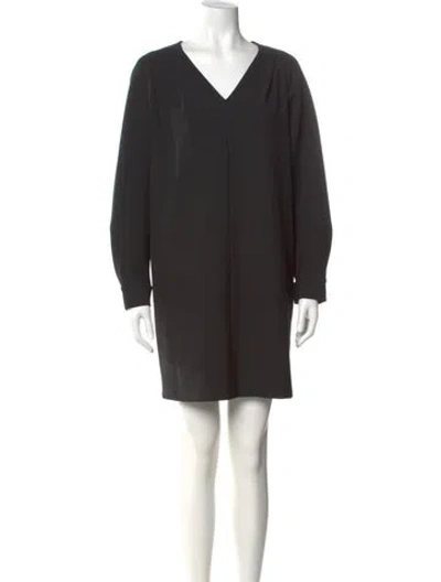 Pre-owned Apc V-neck Mini Dress W/ Tags In Black