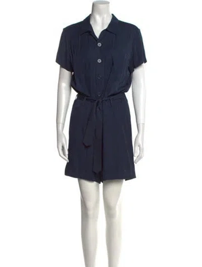 Pre-owned Apc V-neck Romper In Blue