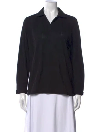 Pre-owned A.p.c. V-neck Sweater In Black