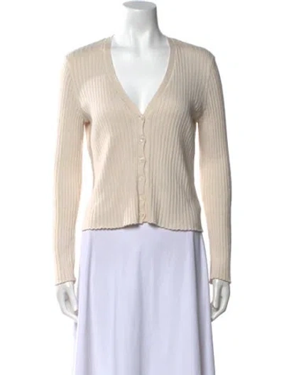 Pre-owned Apc V-neck Sweater In Neutral