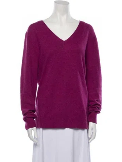 Pre-owned Apc V-neck Sweater In Purple