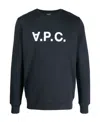 Apc A.p.c. Cotton Sweatshirt With Bold Logo Design And Comfortable Fit In Black