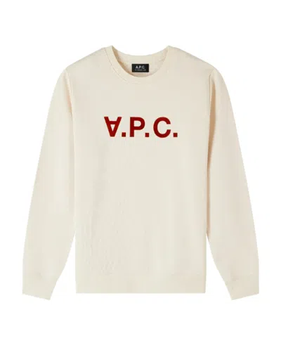 Apc V.p.c. Logo-print Cotton Sweatshirt In White