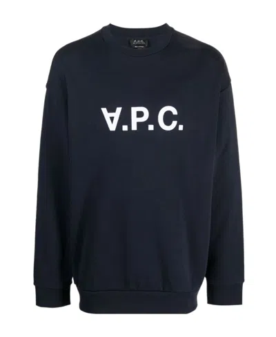 APC A.P.C. LOGO PRINTED CREWNECK SWEATSHIRT