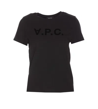 Apc Vpc Logo T-shirt In Black