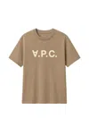A.p.c. V.p.c. Logo-print T-shirt In Brown