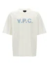 Apc White Oversized T-shirt With Vpc Print In White