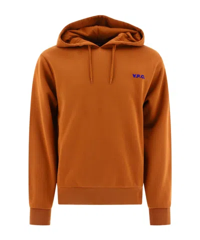 APC A.P.C. LOGO DETAILED DRAWSTRING HOODIE