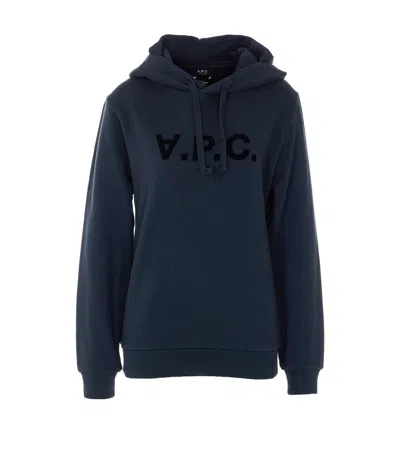 Apc A.p.c. Men Vpc Standard Hoodie In Blue