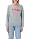 Apc Flocked Logo Organic Cotton Sweatshirt