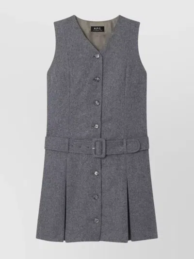 APC WAIST CINCHED DRESS PLEATED SKIRT